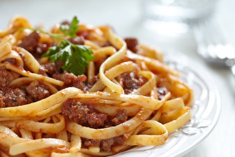 Spaghetti bolognese zdjęcie royalty free