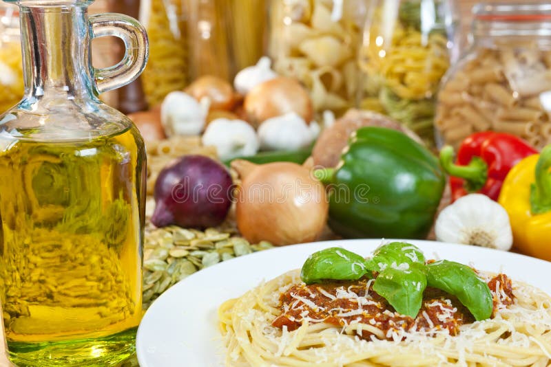 Spaghetti Bolognese, Pasta, Olive Oil, ingredients