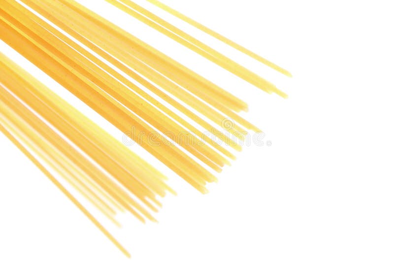 Spaghetti isolated on white background. royalty free stock image