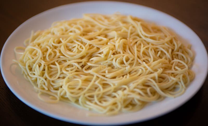 Spaghetti Noodles no sauce stock image. Image of noodles - 120254029