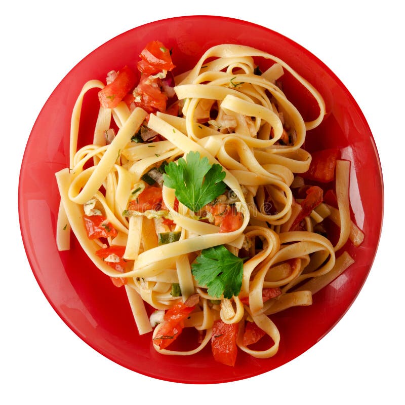Download Spaghetti op een plaat stock foto. Afbeelding bestaande uit achtergrond - 114225884