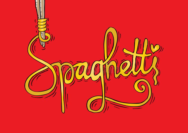 Noodle word, text. stock illustration. Illustration of food 120117589