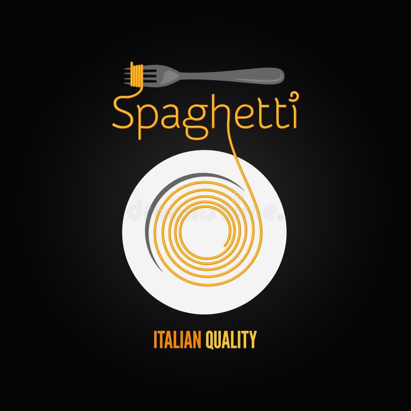 Spaghetti pasta plate fork menu background royalty free illustration Spaghetti pasta plate fork menu background royalty free illustration