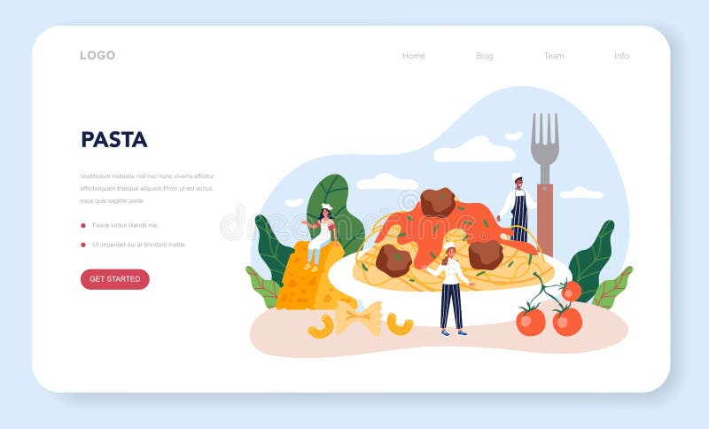 Italian Pizza Web Banner / Lading Page UI