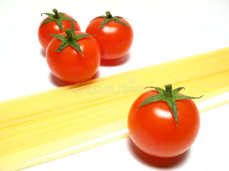 Spaghetti and tomatos