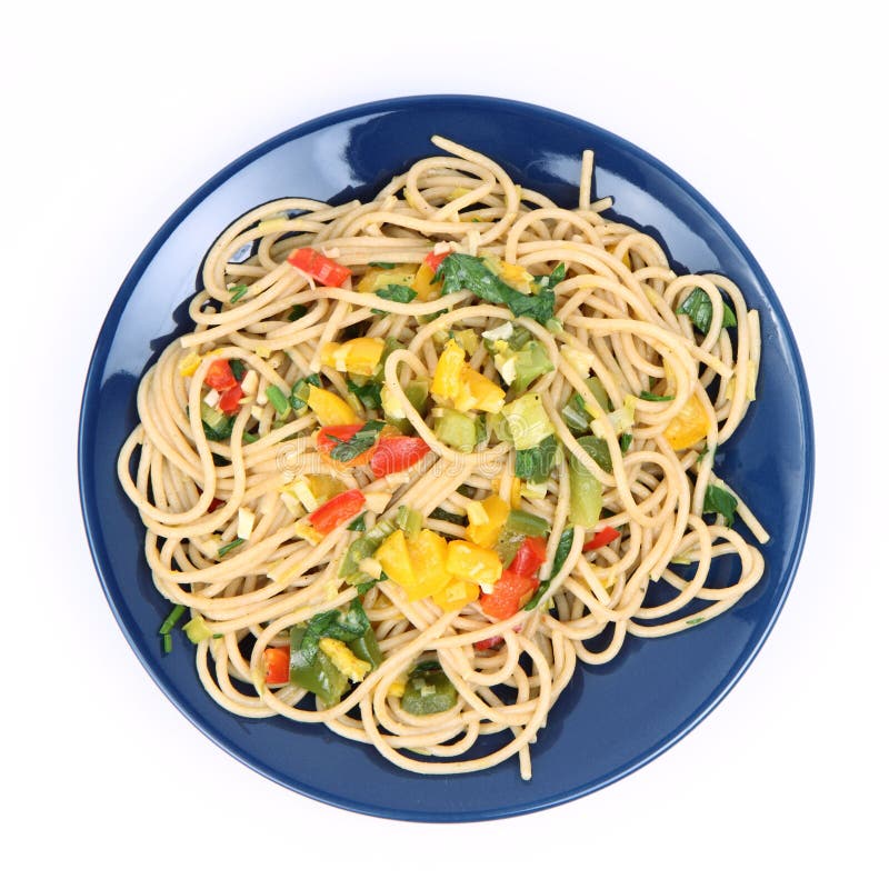 Spaghetti with vegetables