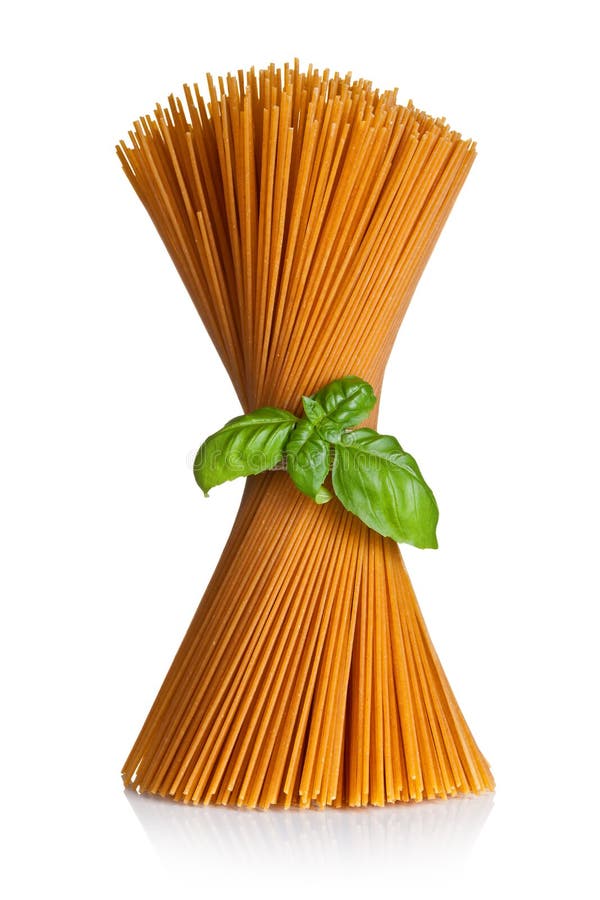 Spaghettis mit Basilikum lizenzfreies stockfoto Spaghettis mit Basilikum lizenzfreies stockfoto