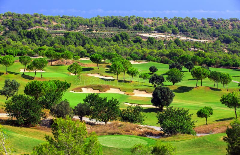 Mispend kapre selvbiografi The Golf Course Las Colinas Golf Country Club on the Costa Blanca, Spain  Stock Image - Image of ifach, blanca: 170465737