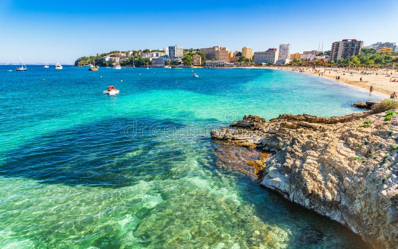 Spain Majorca beach Son Maties royalty free stock image Spain Majorca beach Son Maties royalty free stock image