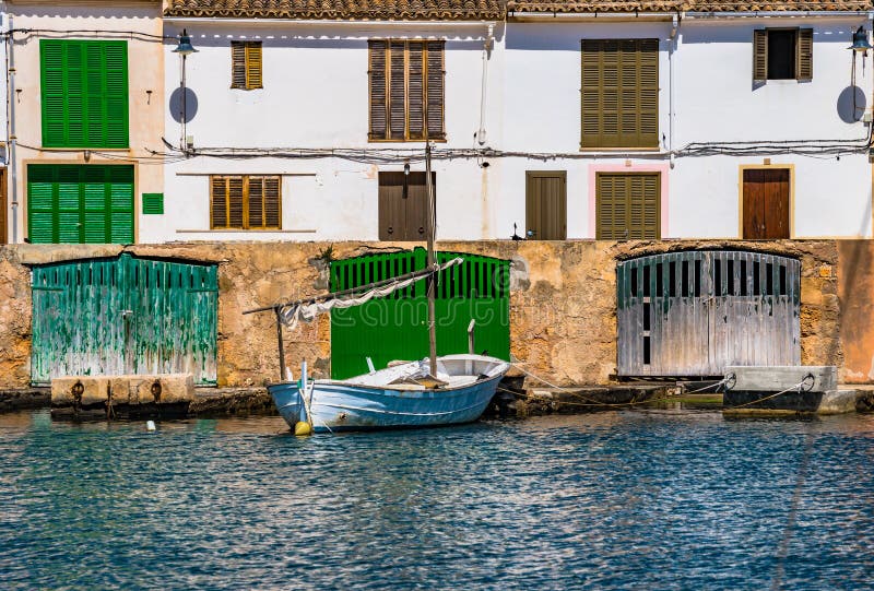 Spain Majorca old fishing village Porto Petro