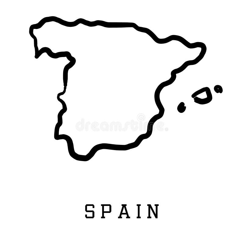 Get Clipart Spain Map Outline Images