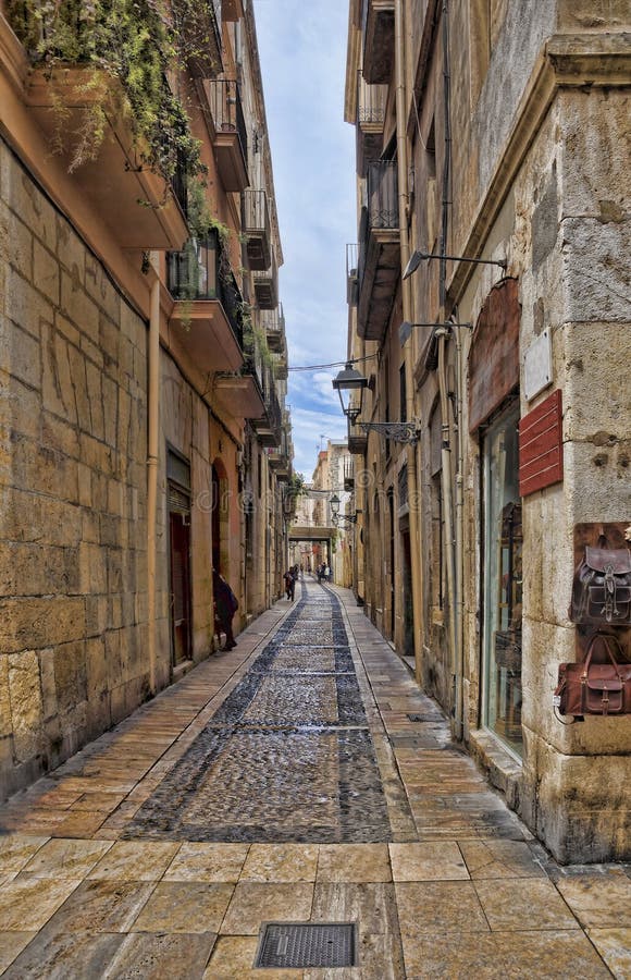 Spain, Tarragona. street stock image. Image of city, travel 90359265