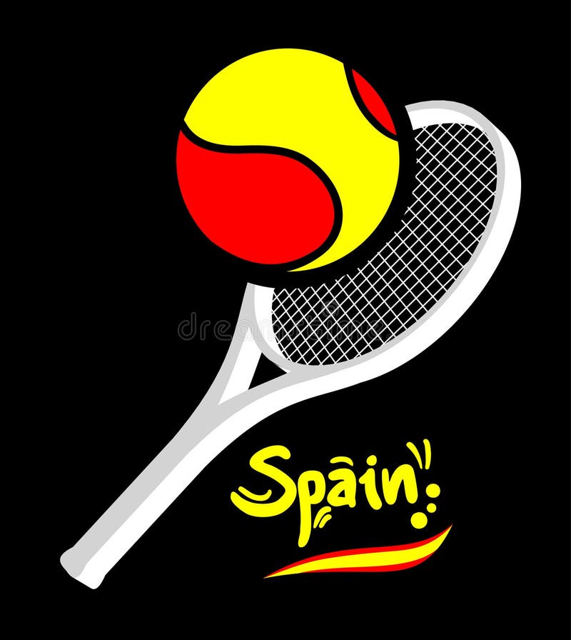 Spain tennis stock vector. Illustration of court, play 44501191
