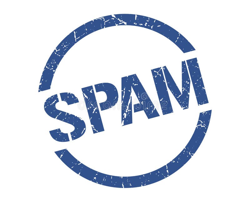 Spam sticker stock vector. Illustration of spam, threedimensional