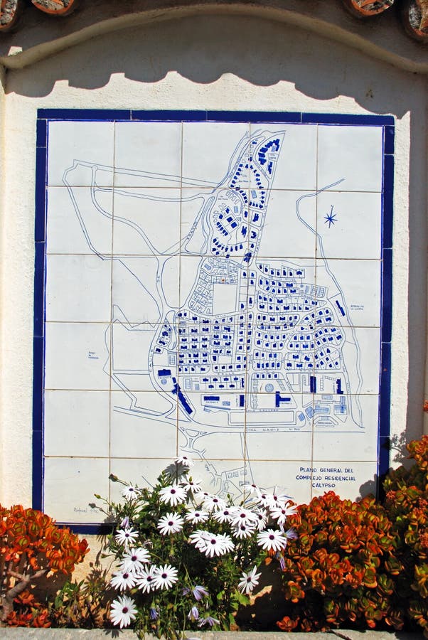 Urbanisation Plan for Calypso, Calahonda, Spain. Editorial Stock Photo