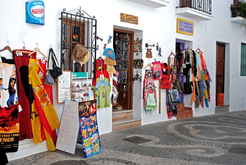 Gift Shop, Frigiliana, Spain. Editorial Photo - Image of europe