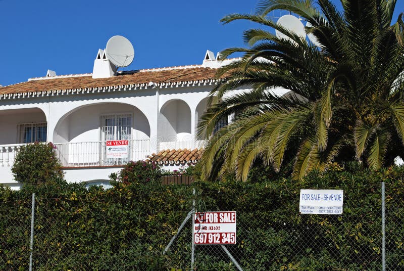 Spanish Apartments for Sale, Miraflores, Spain. Editorial Photography