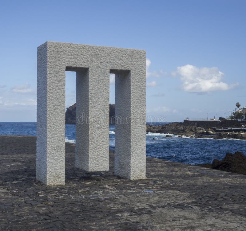 Spanien, Kanarische Inseln, Garachico am 19. Dezember 2017 Marmor-monum stockfotos Spanien, Kanarische Inseln, Garachico am 19. Dezember 2017 Marmor-monum stockfotos