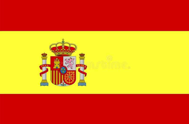 Spanien-Markierungsfahne vektor abbildung Spanien-Markierungsfahne vektor abbildung