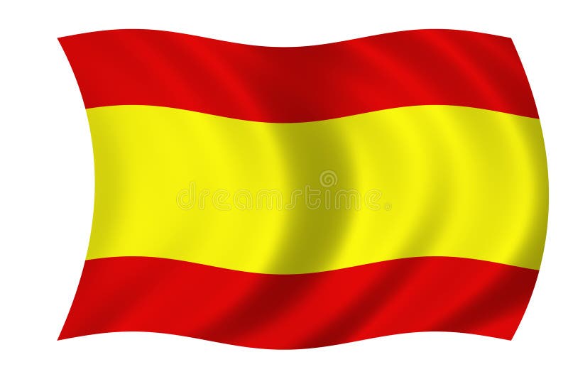 Spanische Markierungsfahne vektor abbildung Spanische Markierungsfahne vektor abbildung