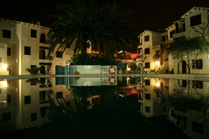 Spanish Apartments stock image. Image of apartments, flag 15079405