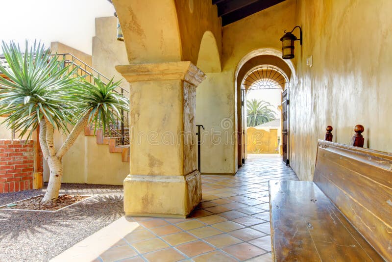 Spanish Architecture Court Yard Details Stock Image Image of spanish