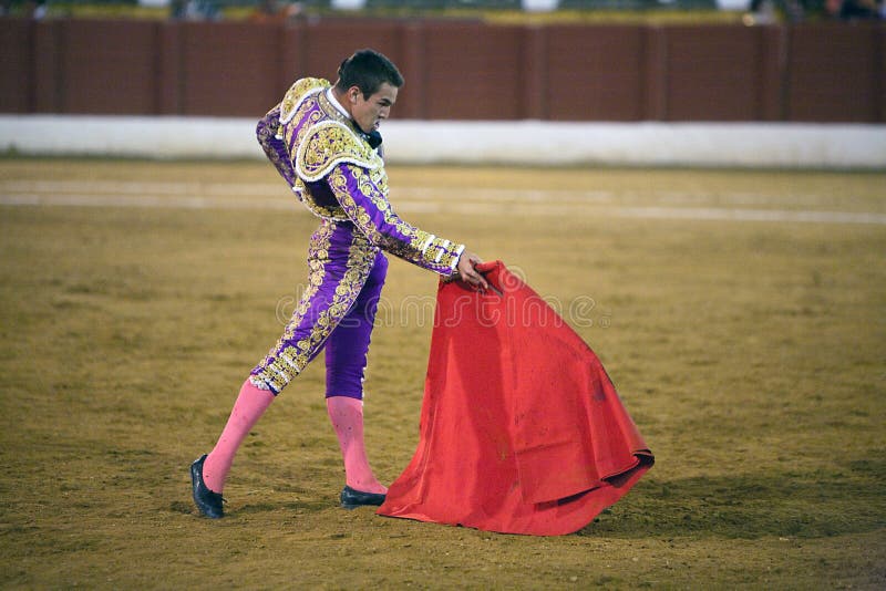 The Spanish bullfighter Jose maria Manzanares, Bullfight at Andujar bullring royalty free stock images The Spanish bullfighter Jose maria Manzanares, Bullfight at Andujar bullring royalty free stock images