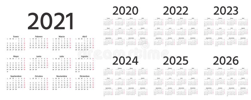 Calendario 2021 A 2024 Simple Calendar For 2019 2020 2021 2022 2023 0149