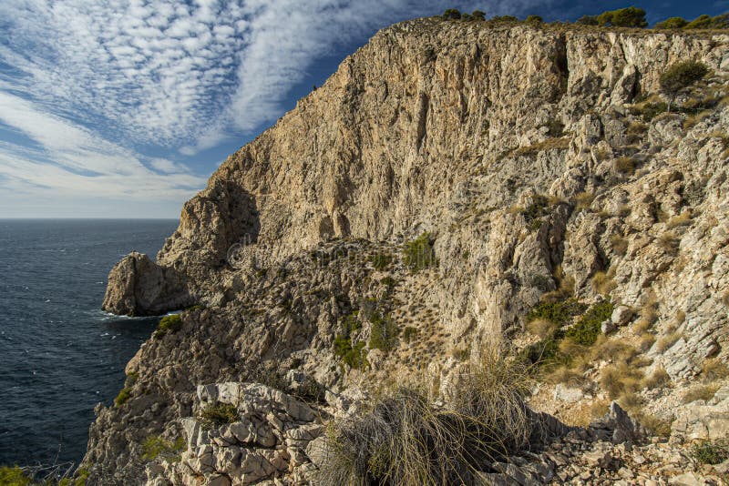 Cliffs of Maro Cerro Gordo Natural Park, Near Maro and Nerja, Malaga ...