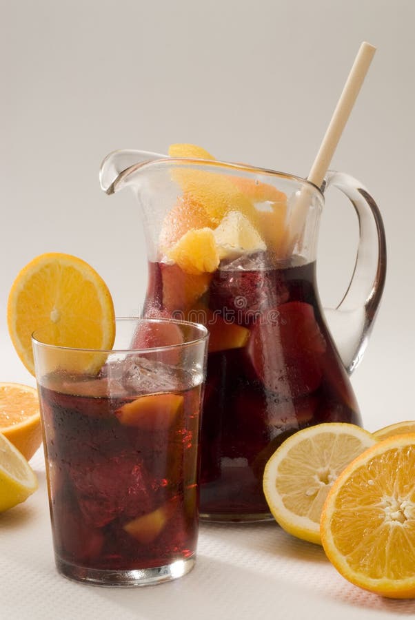 Spanish Cuisine. Sangria. Red Wine Punch. Stock Image Image of punch, spain 12363123