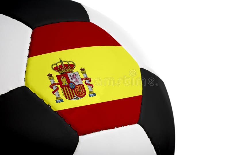 Spanish Flag Football stock photo. Image of round, amateur 3195358