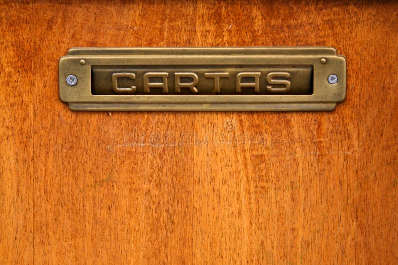 Spanish Letter Box stock photography