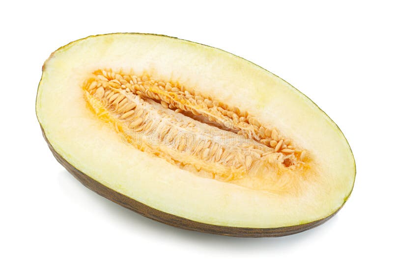 Spanish melon part stock photo. Image of food, isolated 149689444