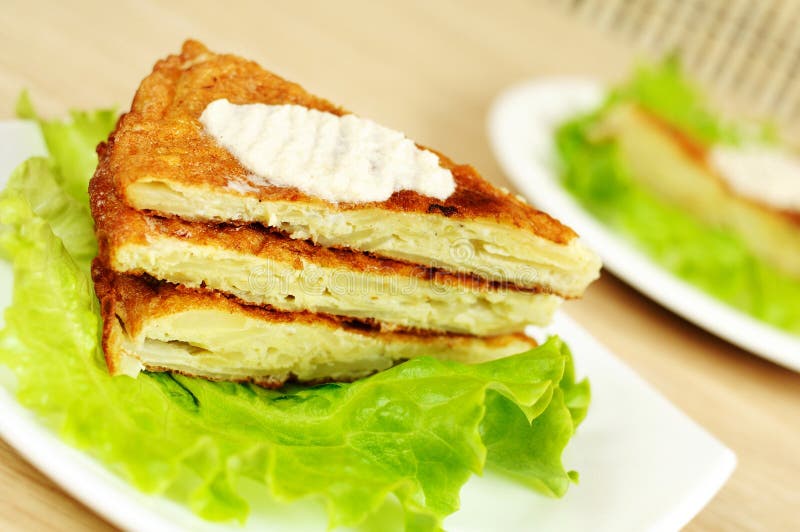 Spanish National Dish Tortilla Stock Image Image of catering, puff