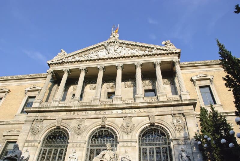 Spanish national library royalty free stock photos