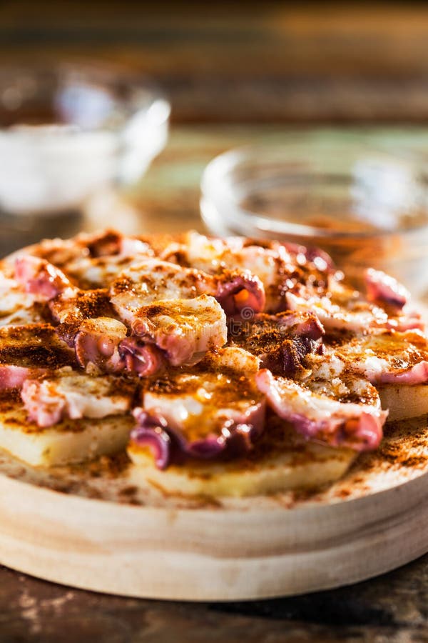 Spanish octopus stock photography