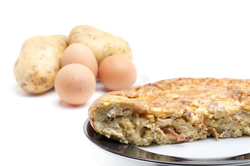Spanish Omelette Potatoes and Eggs Stock Photo Image of food, olive