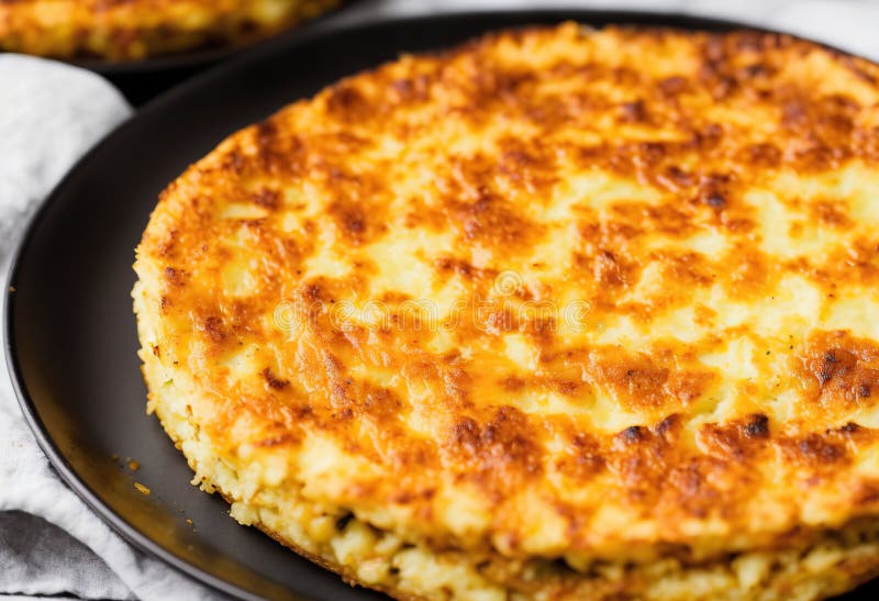 Spanish Omelette with Eggs and Potatoes Stock Image Image of tortilla