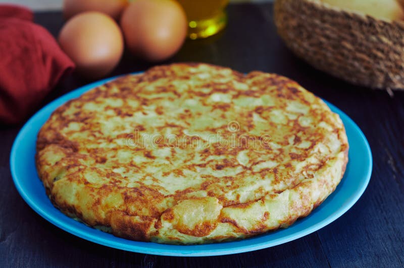 Spanish Omelette with Potato, Egg and Onion, by Olive Oil