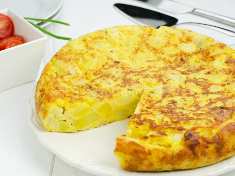 Spanish potato tortilla stock image. Image of mediterranean 60329367
