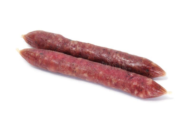 Peppered Salami Sausage and Slices Stock Photo Image of salami