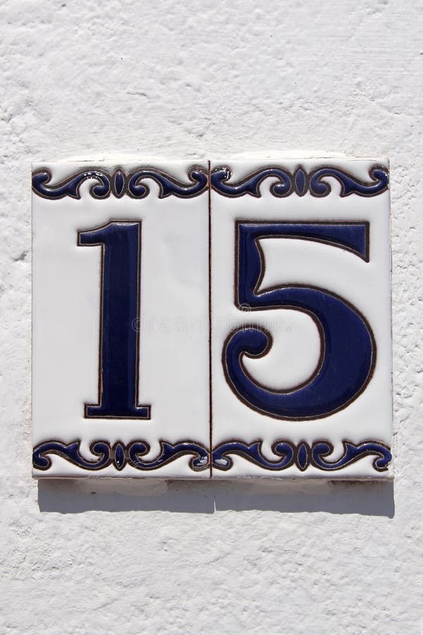 Spanish street number 15