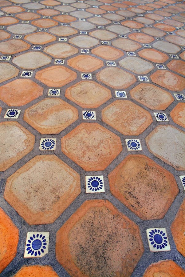 Spanish Tile Floor Stock Image - Image: 5563101