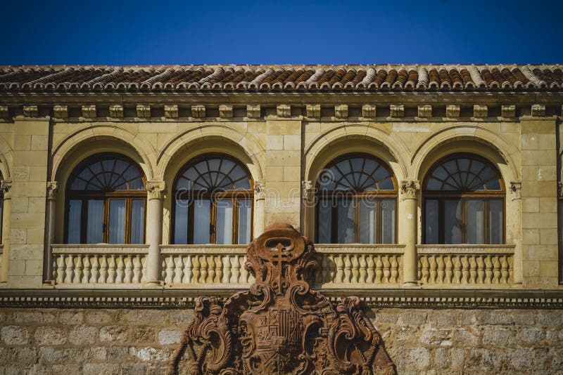 Spanish town of Alcala de Henares, palaces and ancient universit