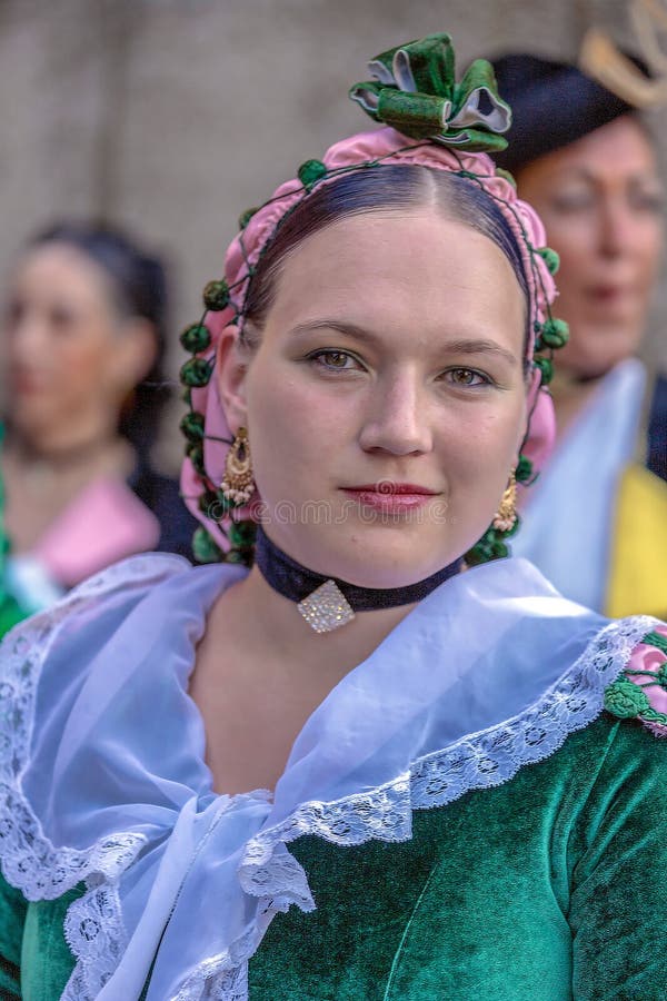 Mysterious Spanish Mature Women Dancers In Traditional Costume Editorial Image Image Of