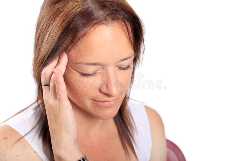 Spannkraftkopfschmerzen lizenzfreies stockbild Spannkraftkopfschmerzen lizenzfreies stockbild