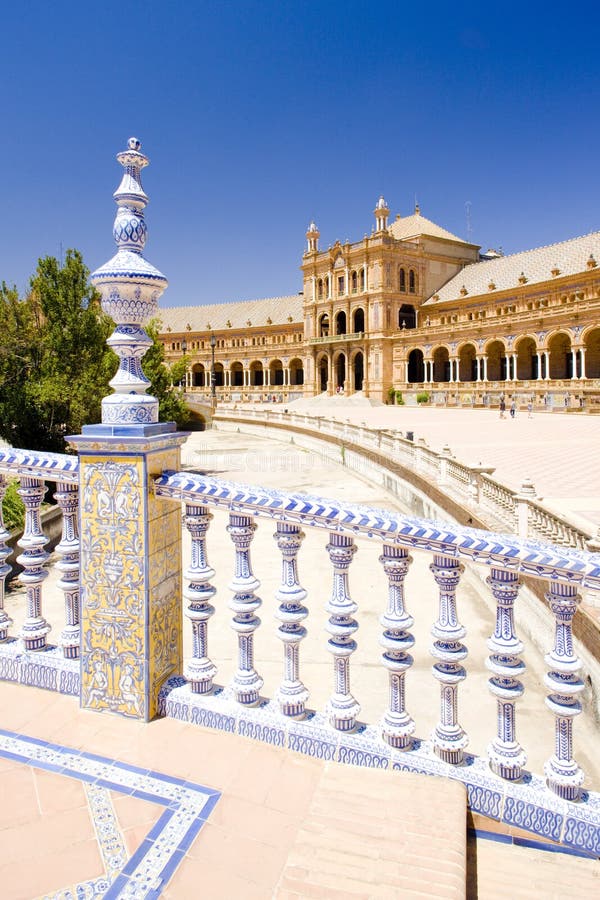 Spansk fyrkant & x28; Plaza de Espana& x29; , Seville, Andalusia, Spanien arkivbilder Spansk fyrkant & x28; Plaza de Espana& x29; , Seville, Andalusia, Spanien arkivbilder