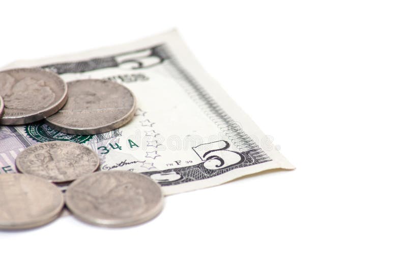 Spare change stock photo