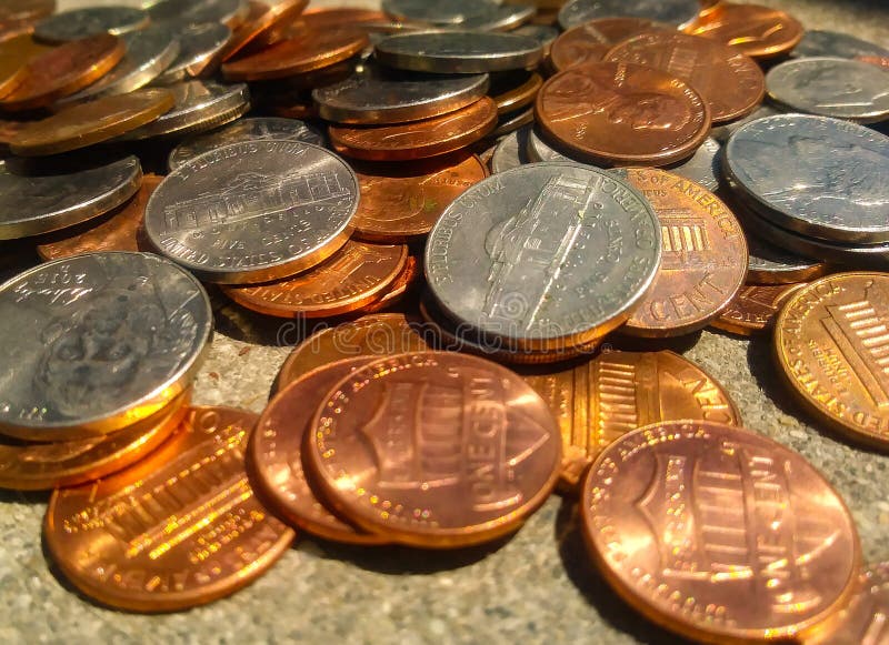 Spare change royalty free stock photo