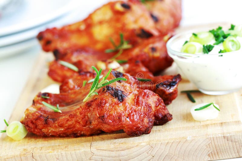 Spare ribs with sour cream